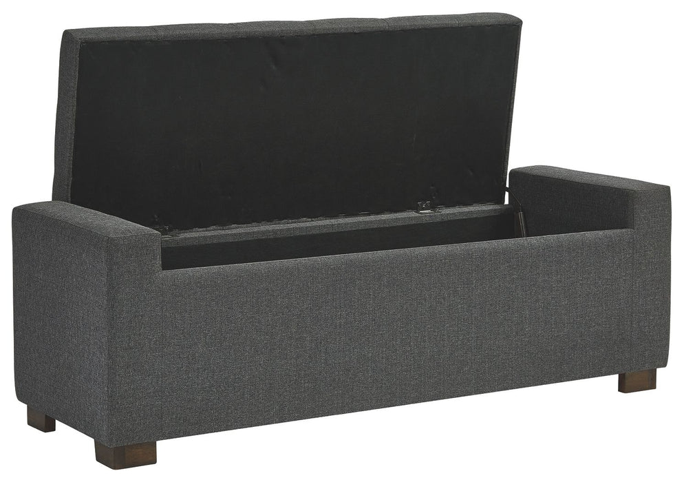 Cortwell - Storage Bench - Gray – Storage Benches by Signature Design by Ashley® at Furniture Wholesale Plus , Nashville furniture store