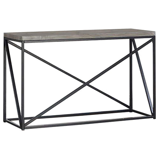 Birdie Rectangular Sofa Table Sonoma Grey - Premium Sofa Table from Coaster Z2 Standard - Just $118! Shop now at Furniture Wholesale Plus  We are the best furniture store in Nashville, Hendersonville, Goodlettsville, Madison, Antioch, Mount Juliet, Lebanon, Gallatin, Springfield, Murfreesboro, Franklin, Brentwood