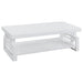 Schmitt Rectangular Coffee Table High Glossy White - Premium Coffee Table from Coaster Z2 Standard - Just $270! Shop now at Furniture Wholesale Plus  We are the best furniture store in Nashville, Hendersonville, Goodlettsville, Madison, Antioch, Mount Juliet, Lebanon, Gallatin, Springfield, Murfreesboro, Franklin, Brentwood