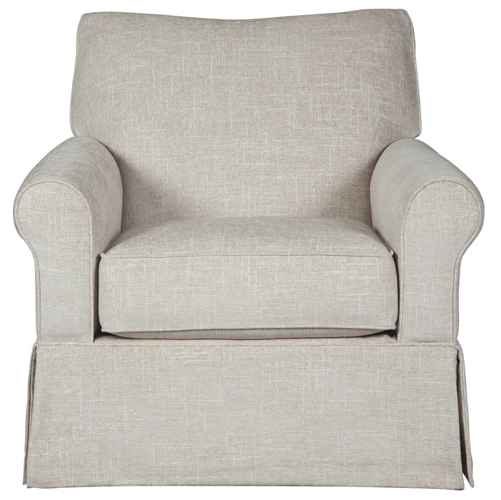 Searcy - Quartz - Swivel Glider Accent Chair - Premium Swivel Glider Chairs from Signature Design by Ashley® - Just $468! Shop now at Furniture Wholesale Plus  We are the best furniture store in Nashville, Hendersonville, Goodlettsville, Madison, Antioch, Mount Juliet, Lebanon, Gallatin, Springfield, Murfreesboro, Franklin, Brentwood