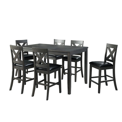Alex - Counter Dining Set – 7 Piece Dining Room Sets by Elements International at Furniture Wholesale Plus , Nashville furniture store