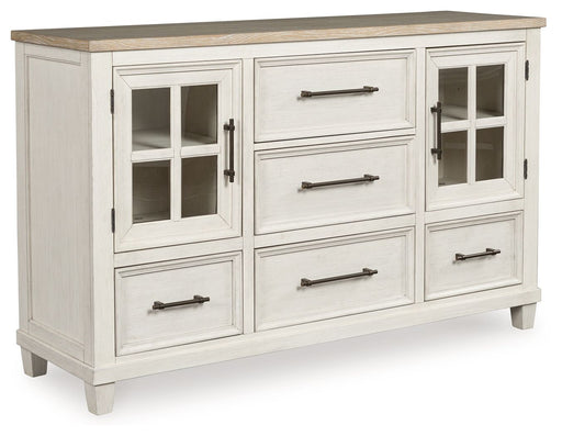 Shaybrock - Dresser - Antique White / Brown – Dressers by Benchcraft® at Furniture Wholesale Plus , Nashville furniture store