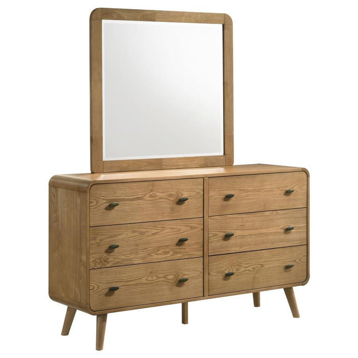 Robyn - 6-Drawer Bedroom Dresser And Mirror – Dresser & Mirror by CoasterEssence at Furniture Wholesale Plus , Nashville furniture store