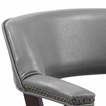 Tournament - Arm Chair With Casters – Arm Chairs by Steve Silver Furniture at Furniture Wholesale Plus , Nashville furniture store