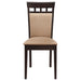 Gabriel - Closed Back Side Chairs (Set of 2) - Cappuccino – Chair Sets by CoasterEveryday at Furniture Wholesale Plus , Nashville furniture store