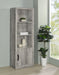 Burke 3-shelf Media Tower With Storage Cabinet Grey Driftwood - Premium Pier from Coaster Z2 Standard - Just $262! Shop now at Furniture Wholesale Plus  We are the best furniture store in Nashville, Hendersonville, Goodlettsville, Madison, Antioch, Mount Juliet, Lebanon, Gallatin, Springfield, Murfreesboro, Franklin, Brentwood