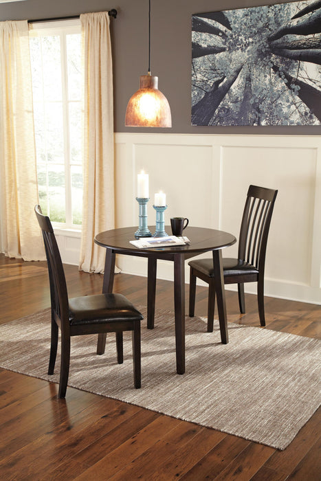 Hammis - Round DRM Drop Leaf Table - Dark Brown – Dining Tables by Signature Design by Ashley® at Furniture Wholesale Plus , Nashville furniture store