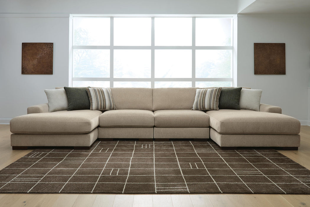 Linenhause - Sectional – Stationary Sectionals by Benchcraft® at Furniture Wholesale Plus , Nashville furniture store