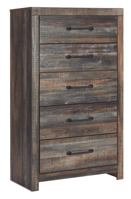 Drystan - Brown / Beige - Five Drawer Chest - Premium Accent Chests from Signature Design by Ashley® - Just $338! Shop now at Furniture Wholesale Plus  We are the best furniture store in Nashville, Hendersonville, Goodlettsville, Madison, Antioch, Mount Juliet, Lebanon, Gallatin, Springfield, Murfreesboro, Franklin, Brentwood