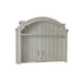 Magnolia Manor - Arched Entertainment Hutch - Antique White – Hutches by Liberty Furniture at Furniture Wholesale Plus , Nashville furniture store