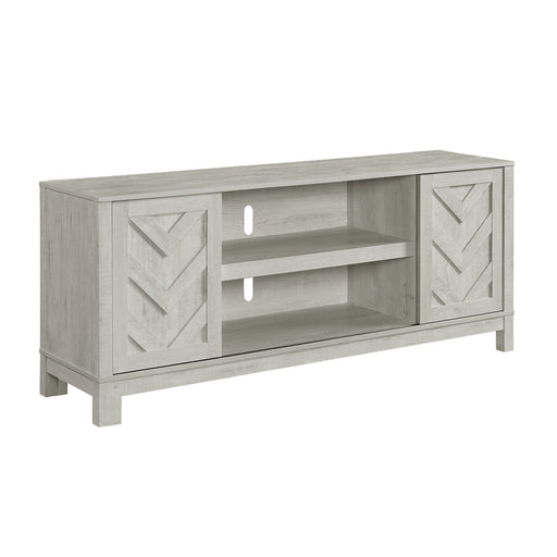 Eleanor - 70" TV Stand With Sliding Door - White – TV Stands by Elements International at Furniture Wholesale Plus , Nashville furniture store