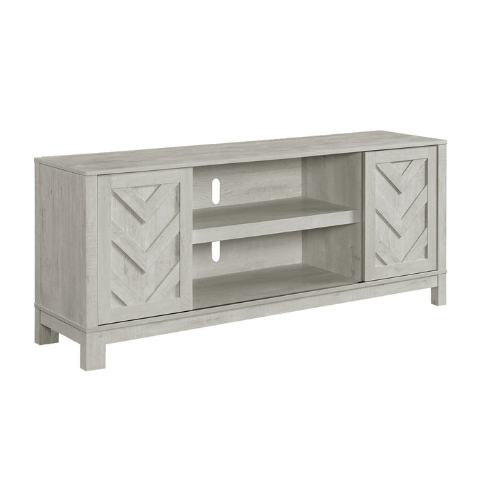 Eleanor - 70" TV Stand With Sliding Door - White – TV Stands by Elements International at Furniture Wholesale Plus , Nashville furniture store