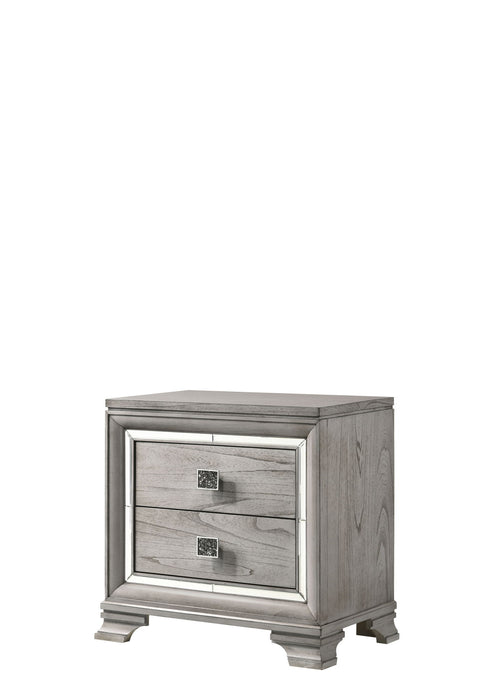 Vail - Nightstand - Gray – Accent Nightstands by Crown Mark at Furniture Wholesale Plus , Nashville furniture store