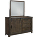 Thornwood Hills - 3 Drawers Dresser & Mirror - Rock Beaten Brown – Dresser & Mirror by Liberty Furniture at Furniture Wholesale Plus , Nashville furniture store