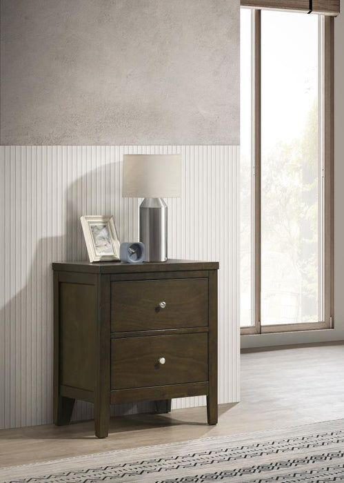 Wilkes - 2-Drawer Nightstand Bedside Table - Dark Cocoa – Accent Nightstands by Coaster Fine Furniture at Furniture Wholesale Plus , Nashville furniture store