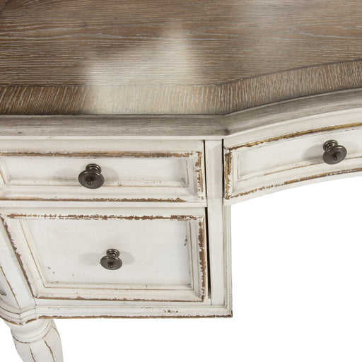 Magnolia Manor - Vanity Desk - Antique White – Vanity Desks by Liberty Furniture at Furniture Wholesale Plus , Nashville furniture store