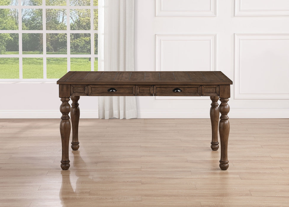 Joanna - 4 Drawer Dining Table - Brown – Dining Tables by Steve Silver Furniture at Furniture Wholesale Plus , Nashville furniture store
