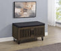Brixton - 2-Door Padded Entryway Shoe Storage Bench - Premium Storage Benches from Coaster Fine Furniture - Just $279! Shop now at Furniture Wholesale Plus  We are the best furniture store in Nashville, Hendersonville, Goodlettsville, Madison, Antioch, Mount Juliet, Lebanon, Gallatin, Springfield, Murfreesboro, Franklin, Brentwood