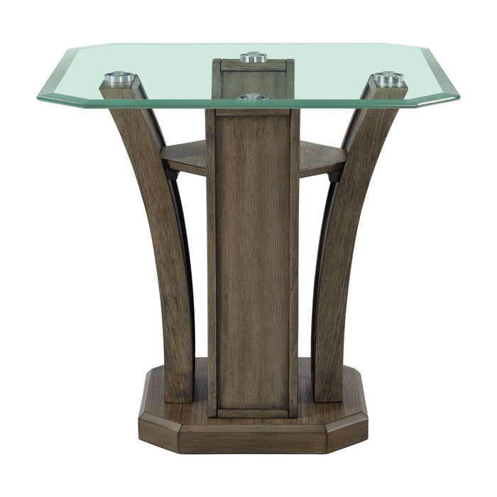 Dapper - Square End Table - Gray – End Tables by Elements International at Furniture Wholesale Plus , Nashville furniture store
