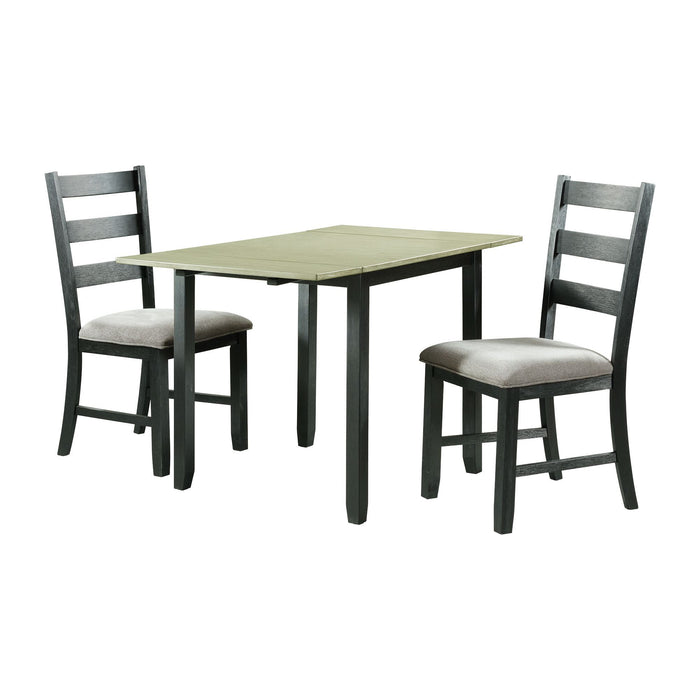 Martin - Drop Leaf Dining Set – 3 Piece Dining Room Sets by Elements International at Furniture Wholesale Plus , Nashville furniture store