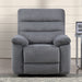 Cozy - Manual Recliner - Gray – Reclining Chairs by Steve Silver Furniture at Furniture Wholesale Plus , Nashville furniture store