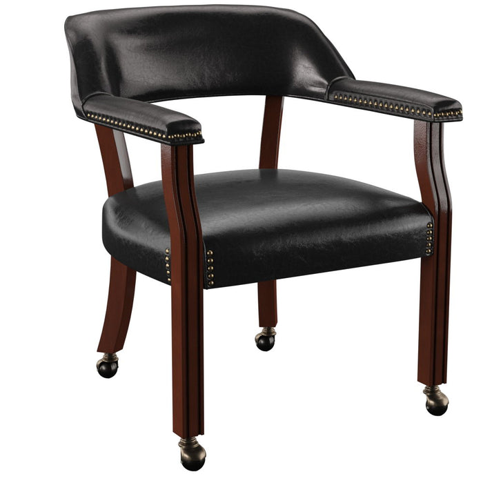 Tournament - Arm Chair With Casters – Arm Chairs by Steve Silver Furniture at Furniture Wholesale Plus , Nashville furniture store
