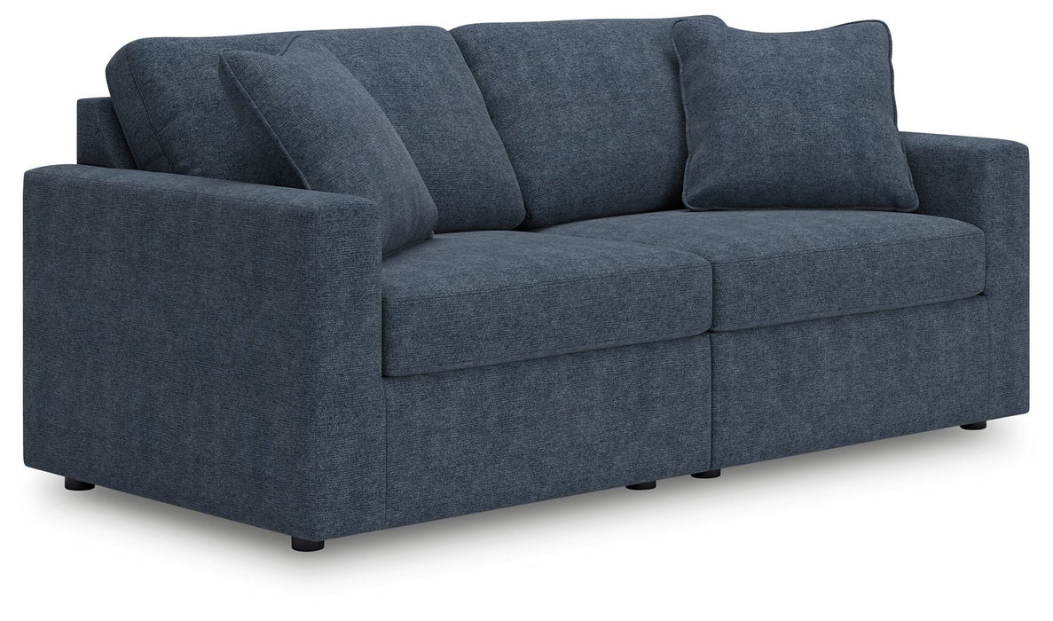 Modmax - 2-Piece Sectional Loveseat - Fabric - Ink – Stationary Sectionals by Signature Design by Ashley® at Furniture Wholesale Plus , Nashville furniture store