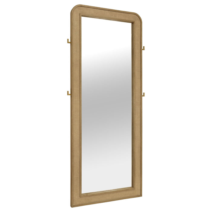 Arini - Cane Weave Full Length Standing Floor Mirror – Floor Mirrors by Coaster Fine Furniture at Furniture Wholesale Plus , Nashville furniture store