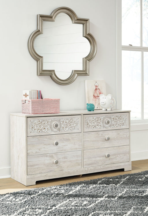 Paxberry - Six Drawer Dresser - Weatherworn - Whitewash – Dressers by Signature Design by Ashley® at Furniture Wholesale Plus , Nashville furniture store