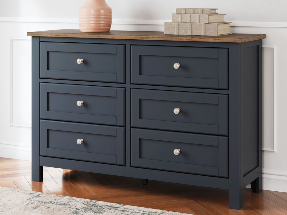 Landocken - Dresser - Brown / Blue – Dressers by Signature Design by Ashley® at Furniture Wholesale Plus , Nashville furniture store