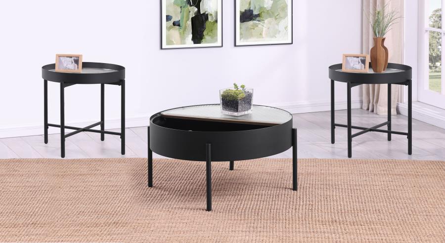 Ozella - Round Coffee Table Set – Table Sets by Coaster Fine Furniture at Furniture Wholesale Plus , Nashville furniture store