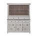 River Place - Server & Hutch - Riverstone White & Tobacco – Hutches & Buffets by Liberty Furniture at Furniture Wholesale Plus , Nashville furniture store