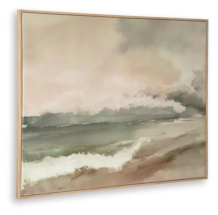 Vallus - Wall Art - Blush / Green / Gray – Canvas Art by Signature Design by Ashley® at Furniture Wholesale Plus , Nashville furniture store