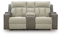 WhipLash - Power Reclining Loveseat With Console / Adj Headrest - Sisal – Reclining Loveseats by Signature Design by Ashley® at Furniture Wholesale Plus , Nashville furniture store