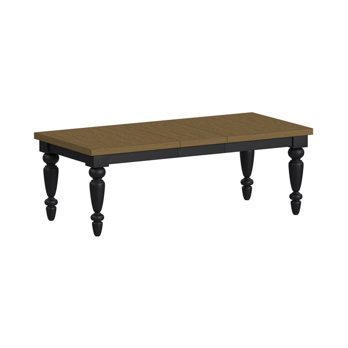 Heritage - Rectangular Dining Table With 18" Leaf - Oak Brown And Black – Dining Tables by Elements International at Furniture Wholesale Plus , Nashville furniture store