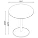Ganso - Round Metal Coffee Table With Tempered Glass Top – End Tables by Coaster Fine Furniture at Furniture Wholesale Plus , Nashville furniture store