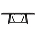 Transcend - Dining Table With 22" Leaf - Charcoal – Dining Tables with Extensions by Elements International at Furniture Wholesale Plus , Nashville furniture store