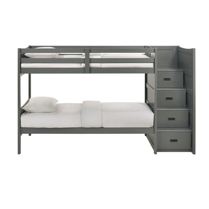 Sami - Step Bunk With Right Headboard – Bunk Beds by Elements International at Furniture Wholesale Plus , Nashville furniture store