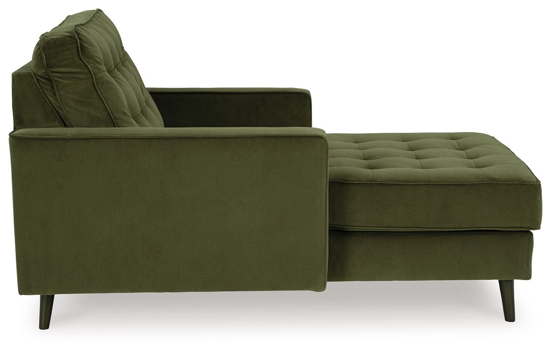 Reveon Lakes - Chaise - Olive – Chaises by Ashley® at Furniture Wholesale Plus , Nashville furniture store