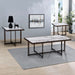 Kayley - 3 Piece Sintered Stone Inlay Occasional Table Set - White / Black – Table Sets by Steve Silver Furniture at Furniture Wholesale Plus , Nashville furniture store