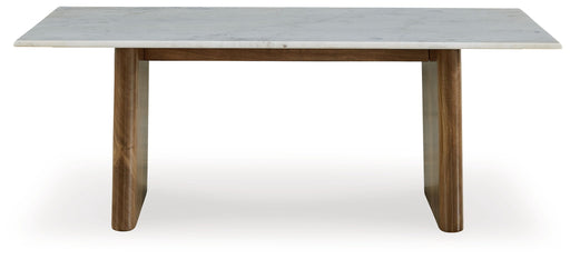 Isanti - Rectangular Cocktail Table - Light Brown / White – Cocktail Tables by Signature Design by Ashley® at Furniture Wholesale Plus , Nashville furniture store