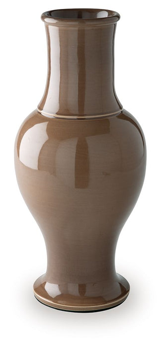 Tillmer - Vase - Brown – Vases & Jars by Signature Design by Ashley® at Furniture Wholesale Plus , Nashville furniture store