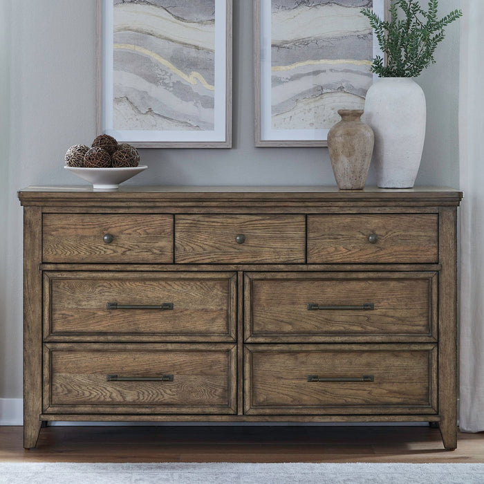 Carolina Park - 7 Drawer Dresser - Amber Brown – Dressers by Liberty Furniture at Furniture Wholesale Plus , Nashville furniture store