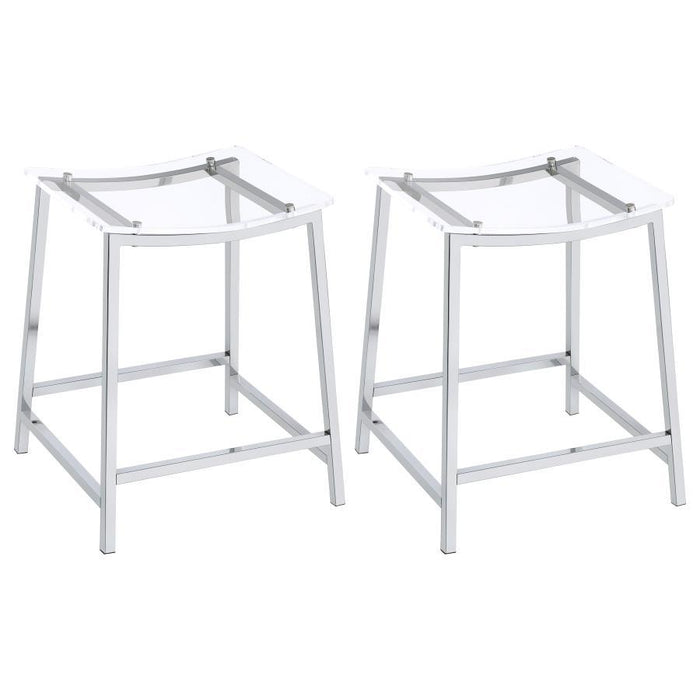 Jovani - Acrylic Backless Bar Stools (Set of 2) - Premium Stool Sets from Coaster Fine Furniture - Just $359! Shop now at Furniture Wholesale Plus  We are the best furniture store in Nashville, Hendersonville, Goodlettsville, Madison, Antioch, Mount Juliet, Lebanon, Gallatin, Springfield, Murfreesboro, Franklin, Brentwood