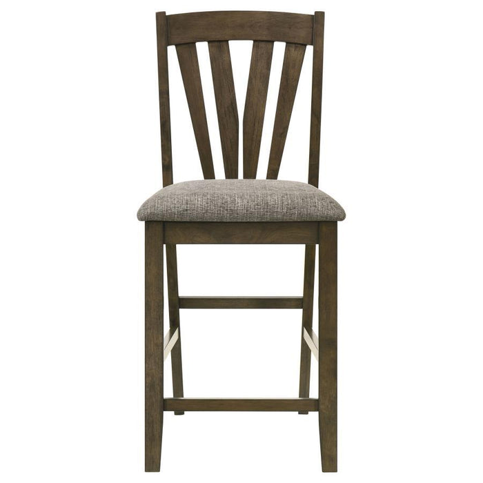 Canfield - Counter Height Dining Side Chair (Set of 2) - Brown – Chair Sets by Coaster Fine Furniture at Furniture Wholesale Plus , Nashville furniture store
