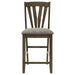 Canfield - Counter Height Dining Side Chair (Set of 2) - Brown – Chair Sets by Coaster Fine Furniture at Furniture Wholesale Plus , Nashville furniture store