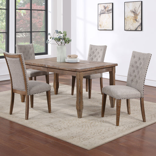 Riverdale - Dining Set With Taped Legs Table – 5 Piece Dining Room Sets by Steve Silver Furniture at Furniture Wholesale Plus , Nashville furniture store
