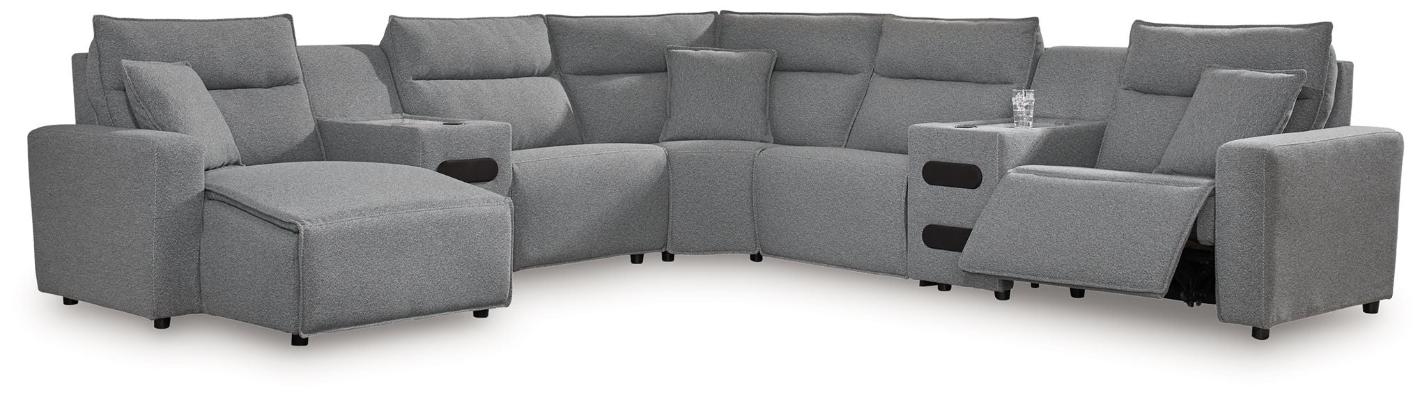 ModMax II - Salt And Pepper - Reclining Sectional – Reclining Sectionals by Signature Design by Ashley® at Furniture Wholesale Plus , Nashville furniture store