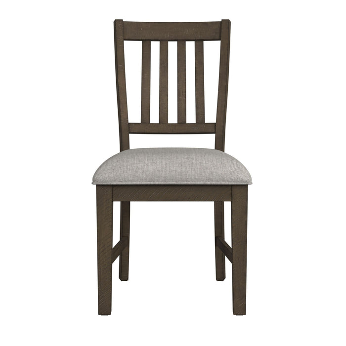 Yellowstone - Dining Side Chair (Set of 2) - Medium Brown / Gray – Chair Sets by Elements International at Furniture Wholesale Plus , Nashville furniture store