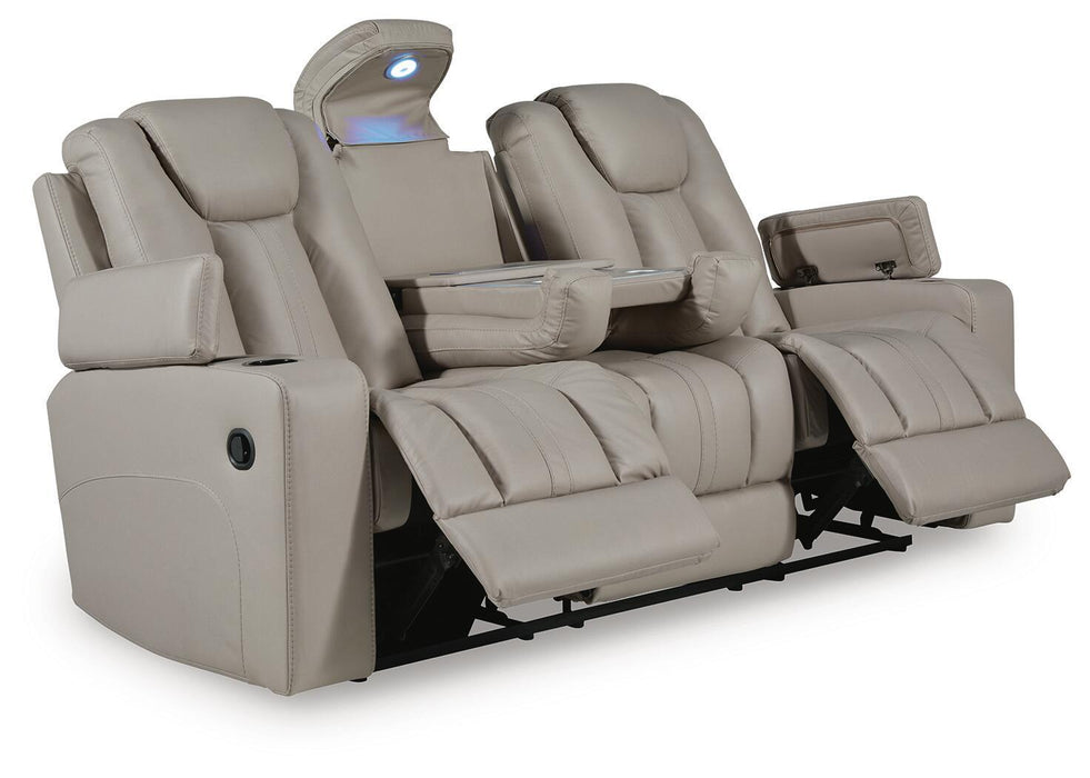 Elevate Edges - Reclining Sofa With Drop Down Table - Coin – Reclining Sofas by Signature Design by Ashley® at Furniture Wholesale Plus , Nashville furniture store